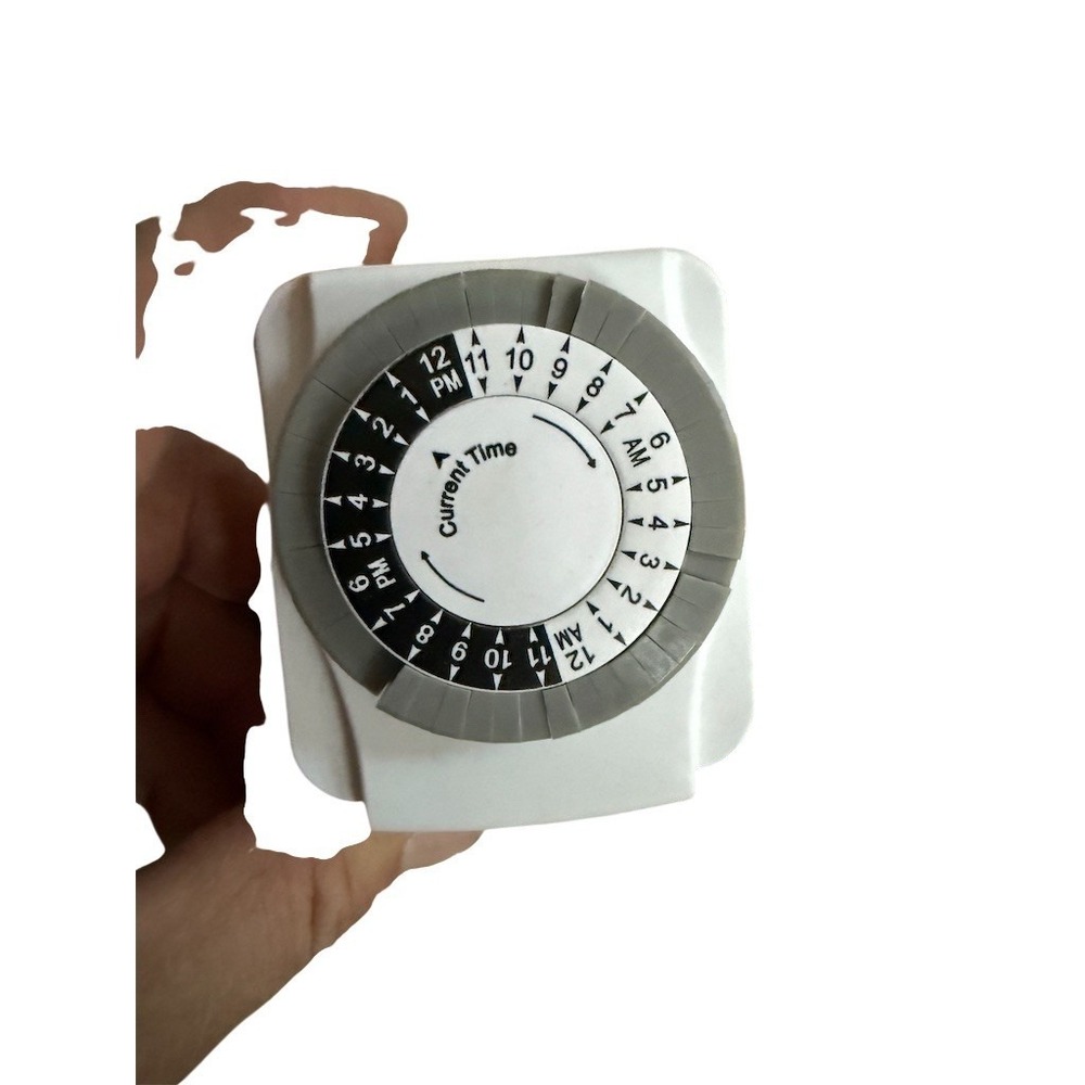 Prime 24-Hour Indoor Mechanical Plug-In Outlet Timer 1-Outlet‎ 15A